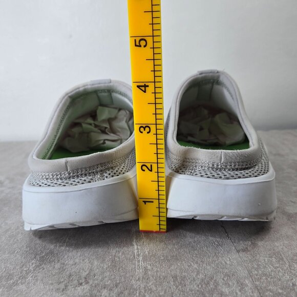 Oofos Oocoozie Mules Womens 8.5 Gray Mesh Recovery Slip On Sport Comfort Shoes - Picture 4 of 11